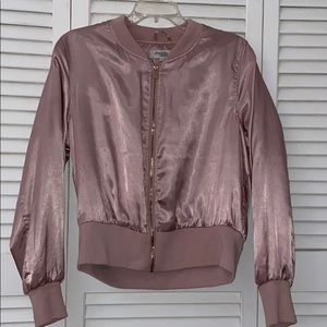 Rose Gold Bomber Jacket